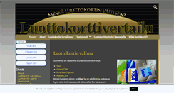 Desktop Screenshot of luottokorttivertailu.com