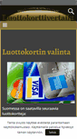 Mobile Screenshot of luottokorttivertailu.com