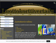 Tablet Screenshot of luottokorttivertailu.com
